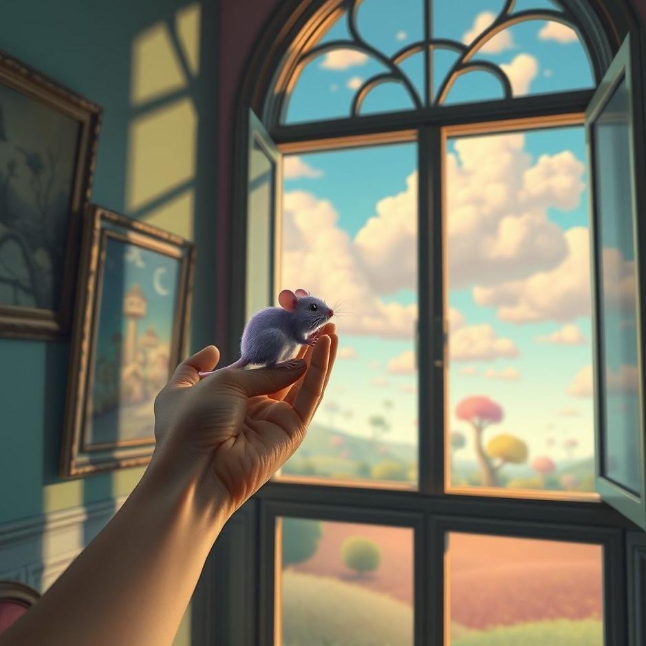Dream : Throwing a mouse out of the window in a dream