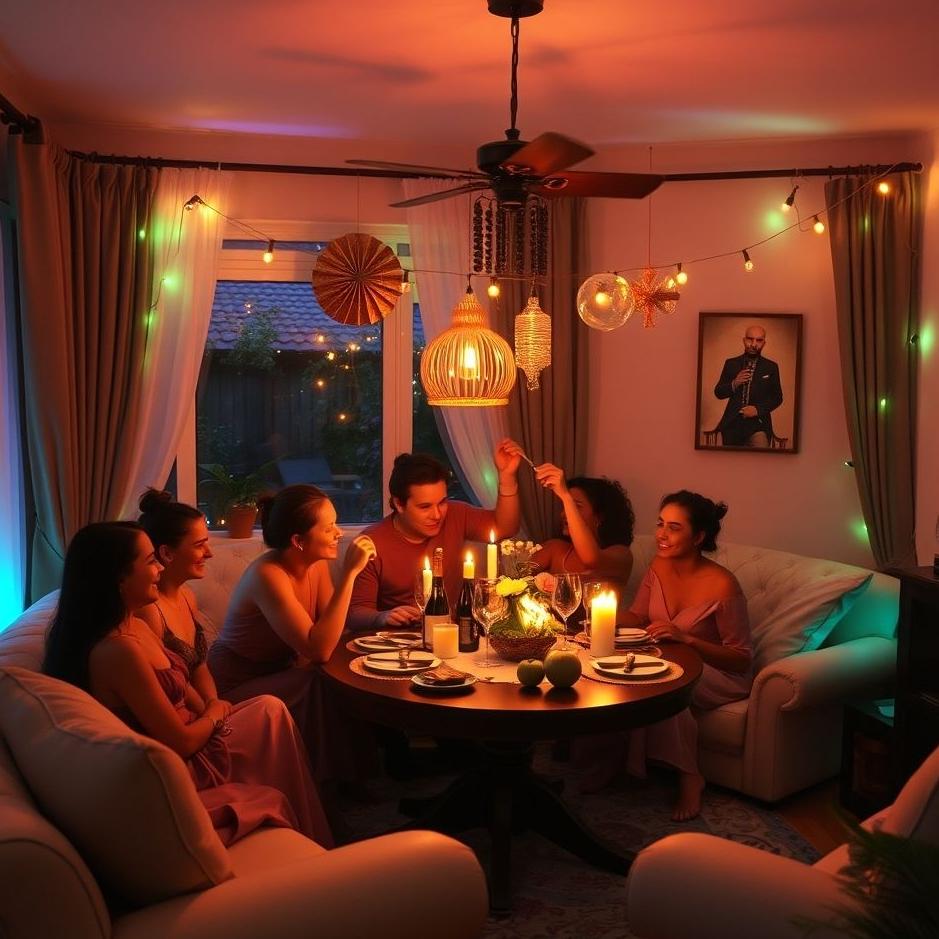 Dream : Throwing a party at home in a dream