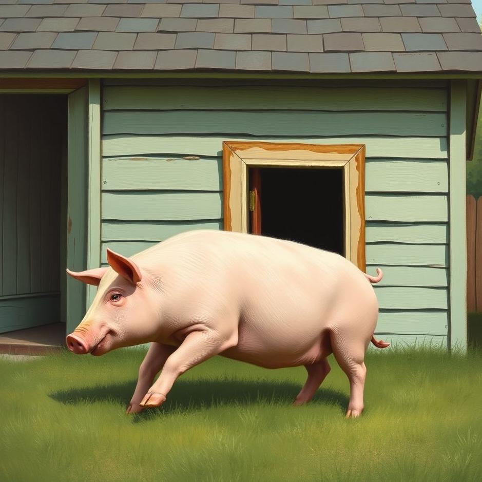 Dream : Throwing a pig out of the house