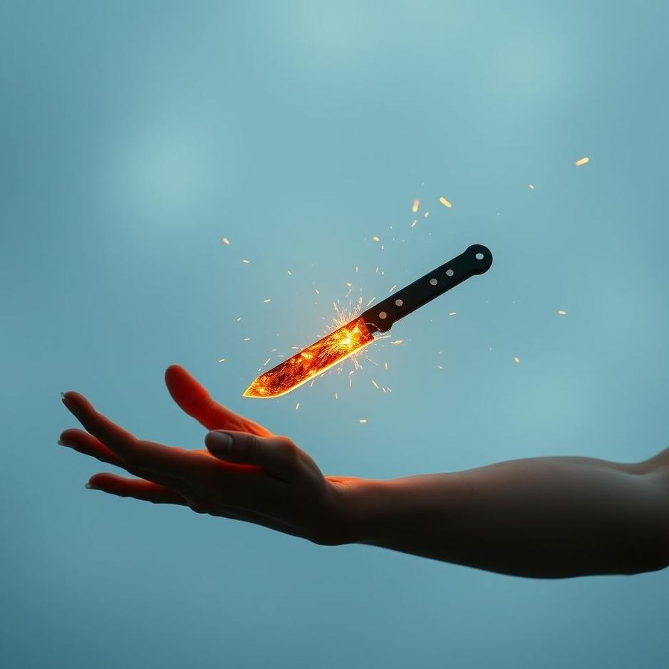 Dream : Throwing a razor into your arms in a dream