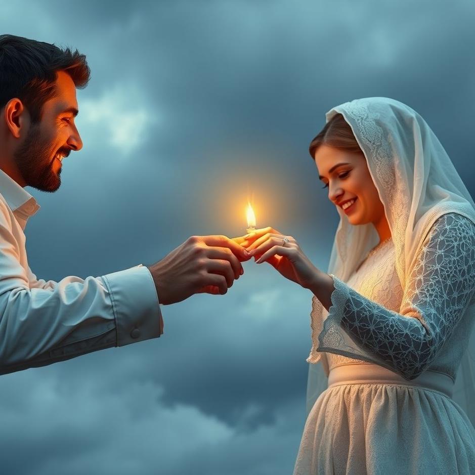 Dream : Throwing a ring to your spouse in a dream