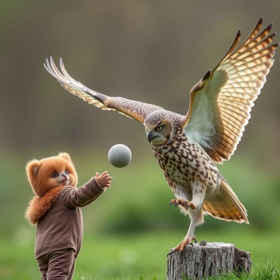 Dream : Throwing a stone at an owl