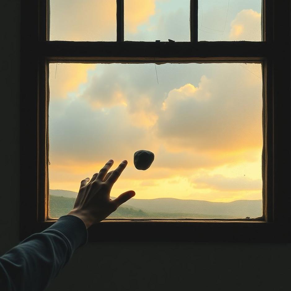 Dream : Throwing a stone at the window in a dream