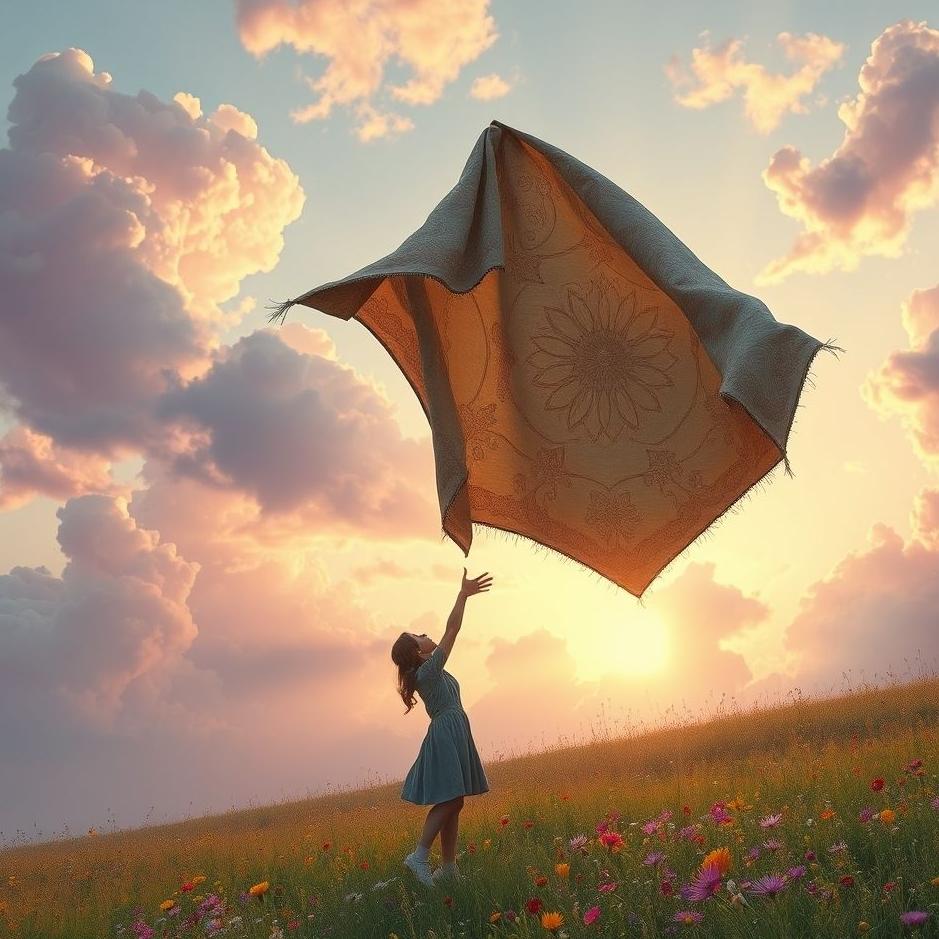 Dream : Throwing an old quilt in a dream