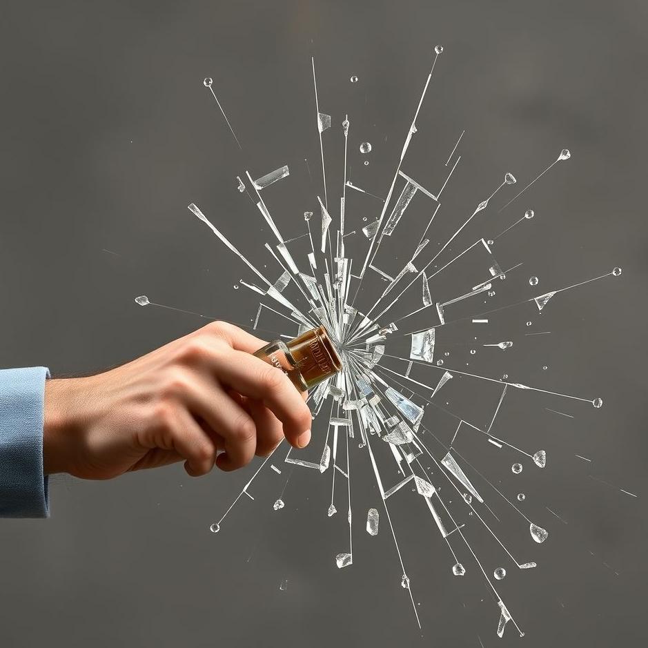 Dream : Throwing and breaking a glass