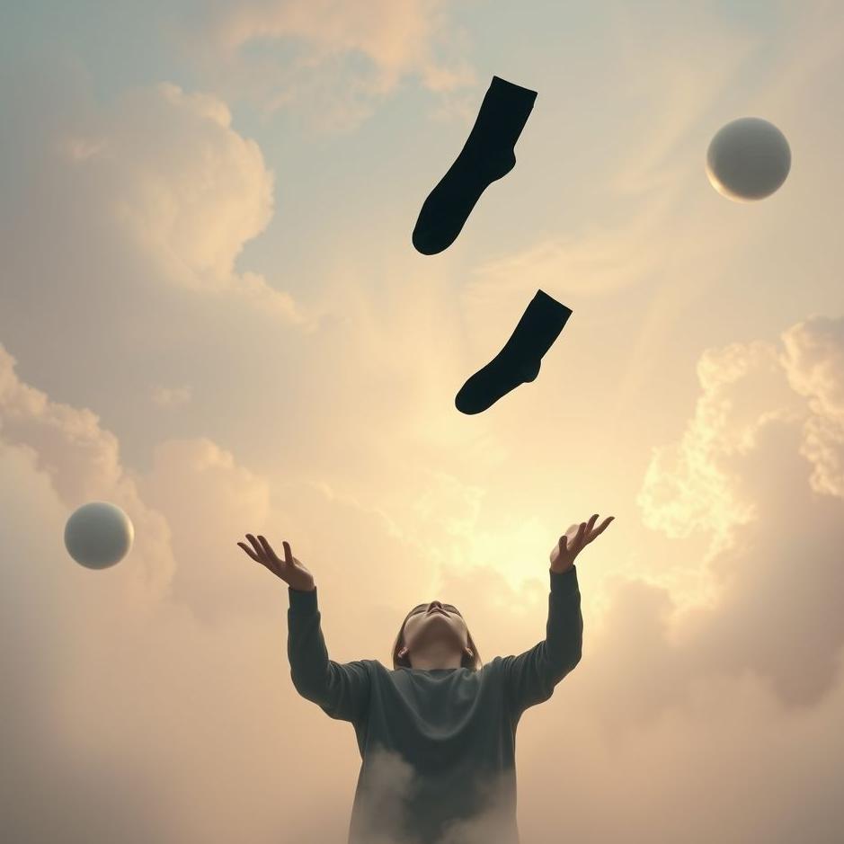 Dream : Throwing black socks in a dream