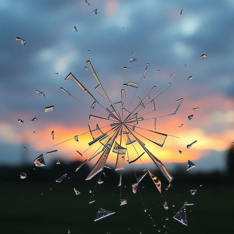 Dream : Throwing broken glass in a dream