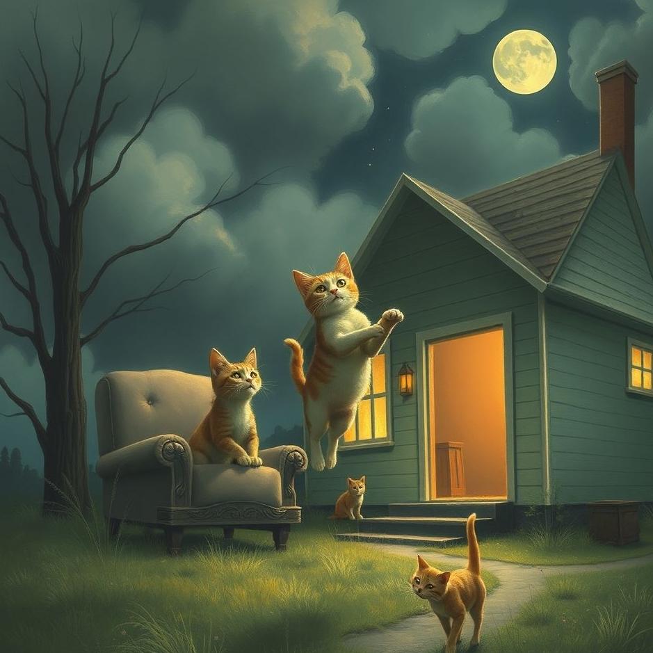 Dream : Throwing cats out of the house in a dream