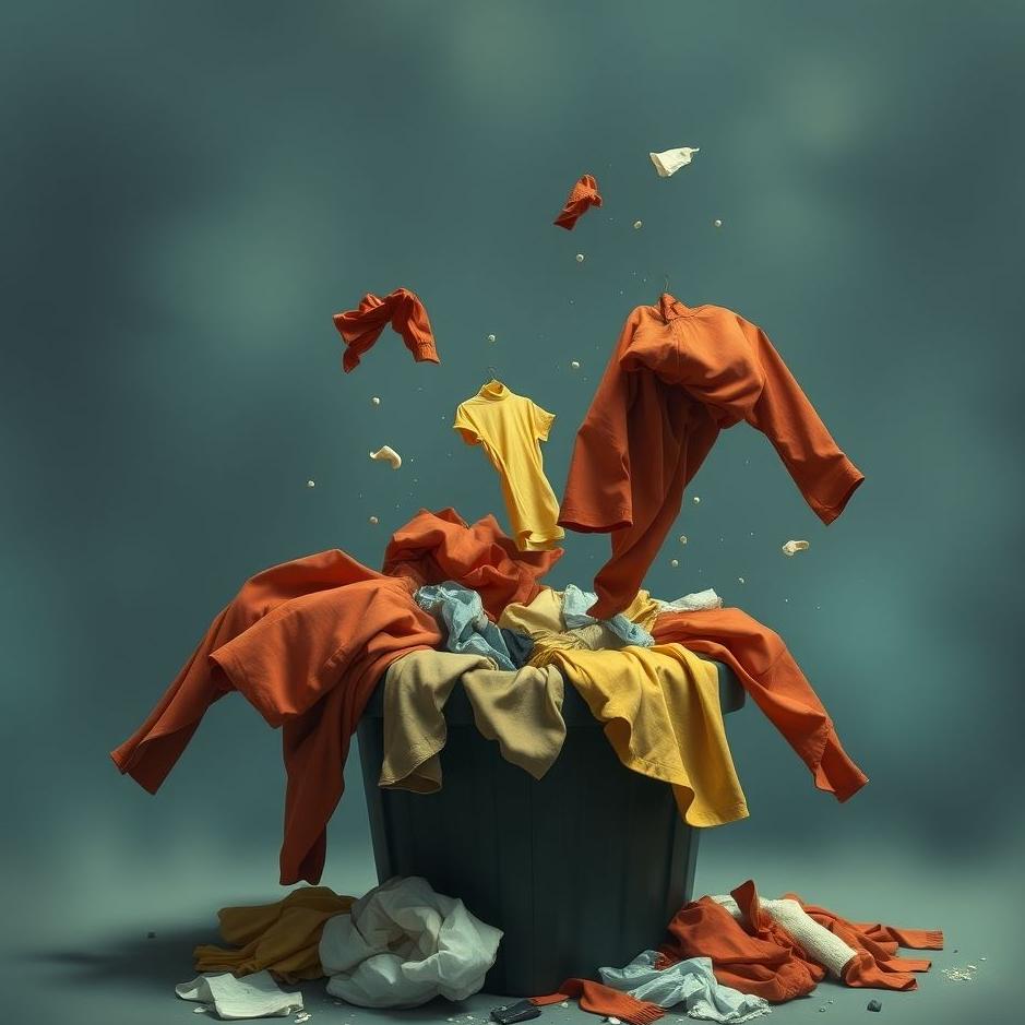 Dream : Throwing clothes in the trash in a dream