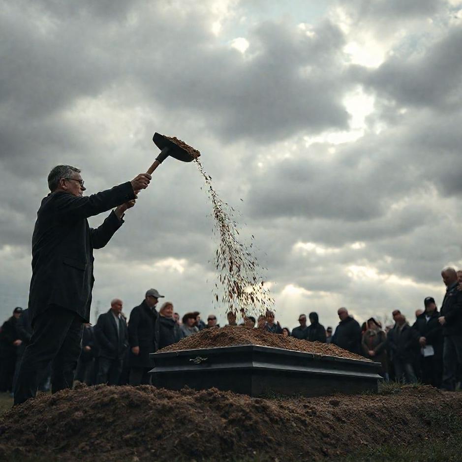 Dream : Throwing dirt at a funeral 
