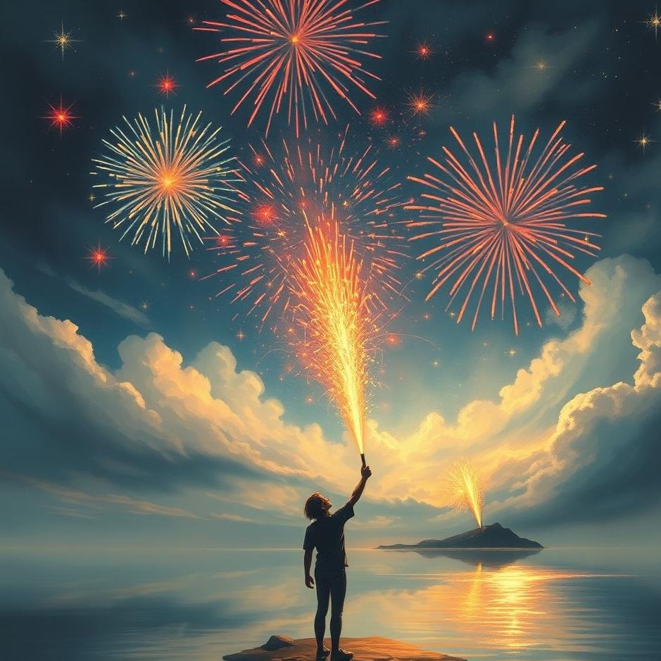 Dream : Throwing fireworks in a dream