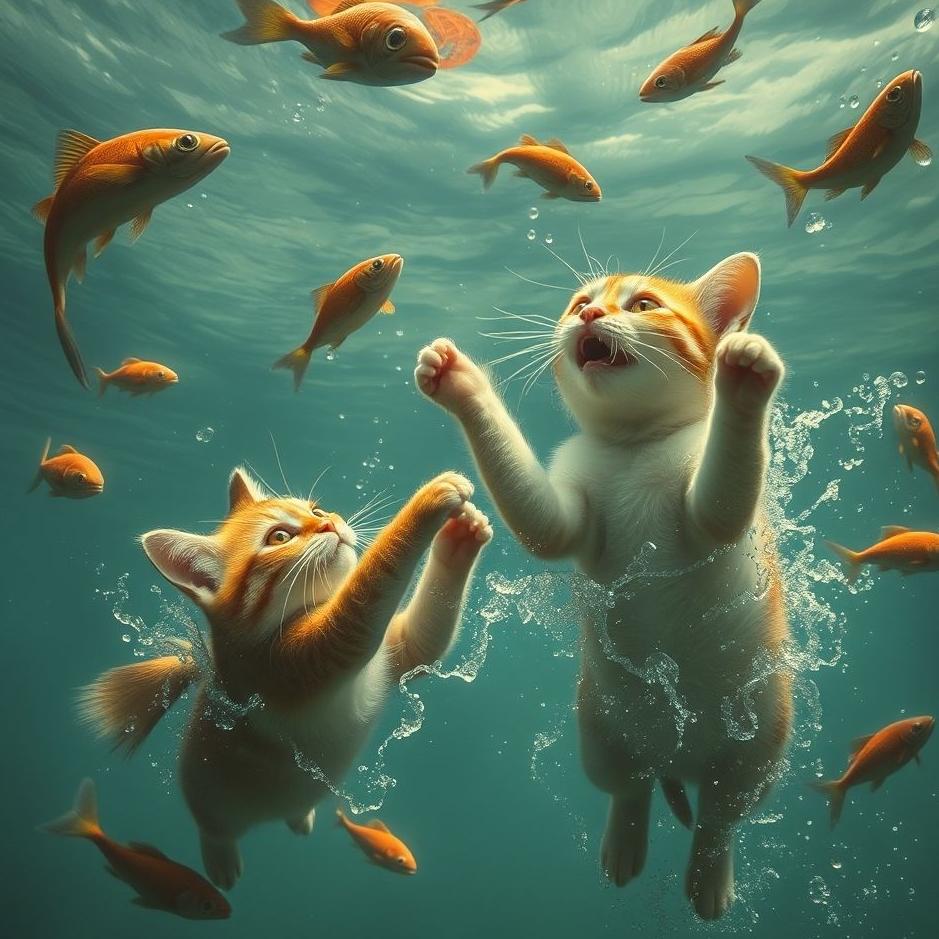 Dream : Throwing fish to cats in a dream