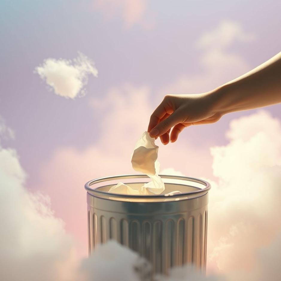 Dream : Throwing gum in the trash in a dream