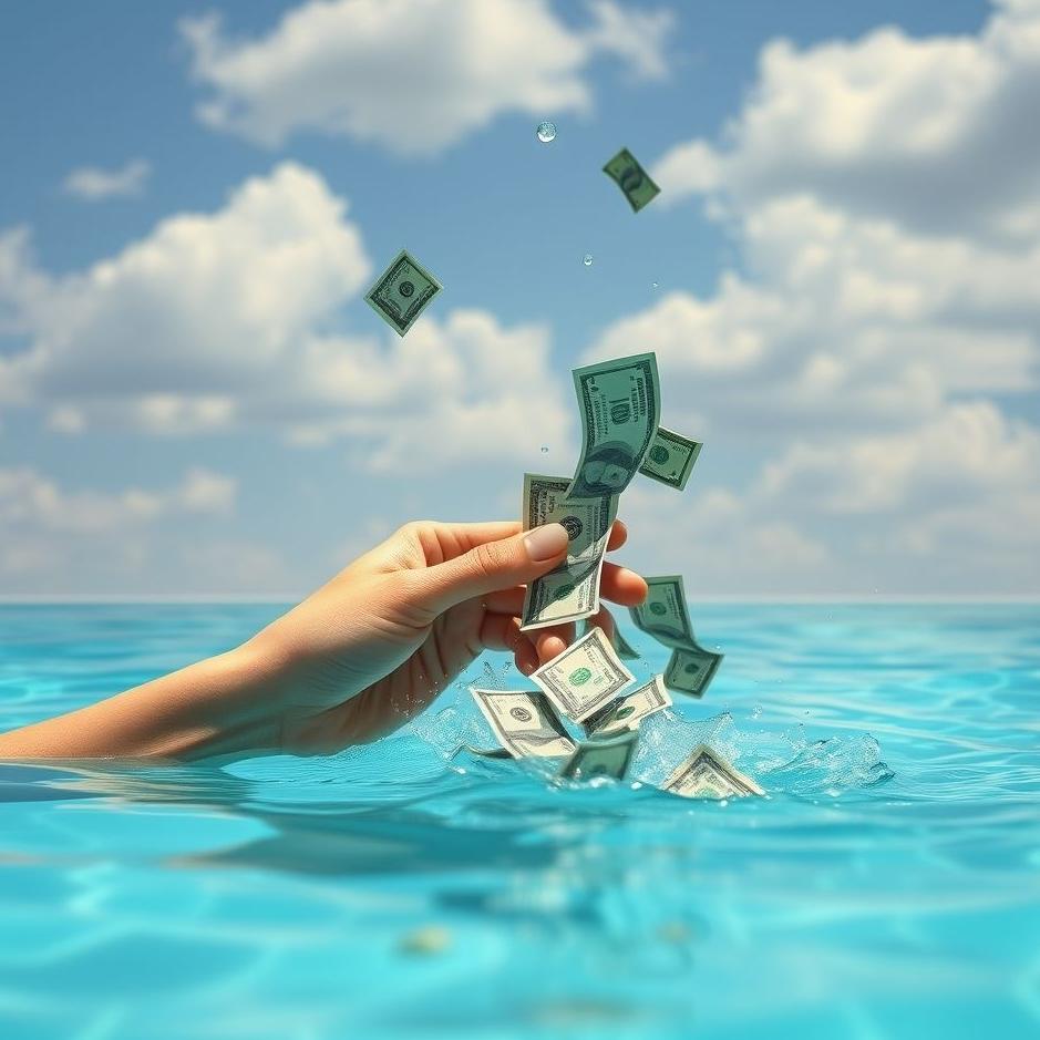 Dream : Throwing money into a pool in a dream