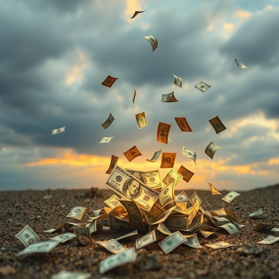 Dream : Throwing money on the ground in a dream