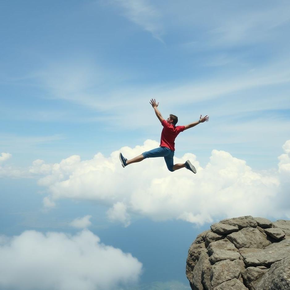 Dream : Throwing oneself from a height in a dream