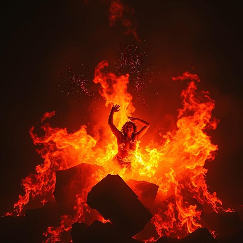 Dream : Throwing oneself into fire in a dream