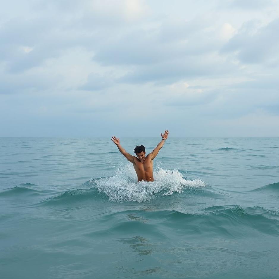 Dream : Throwing oneself into the sea in a dream