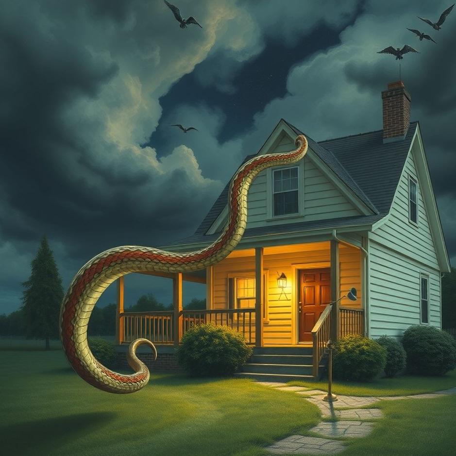 Dream : Throwing out a snake from your house in a dream
