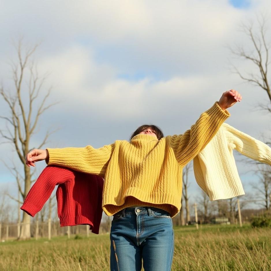 Dream : Throwing out old sweaters in a dream