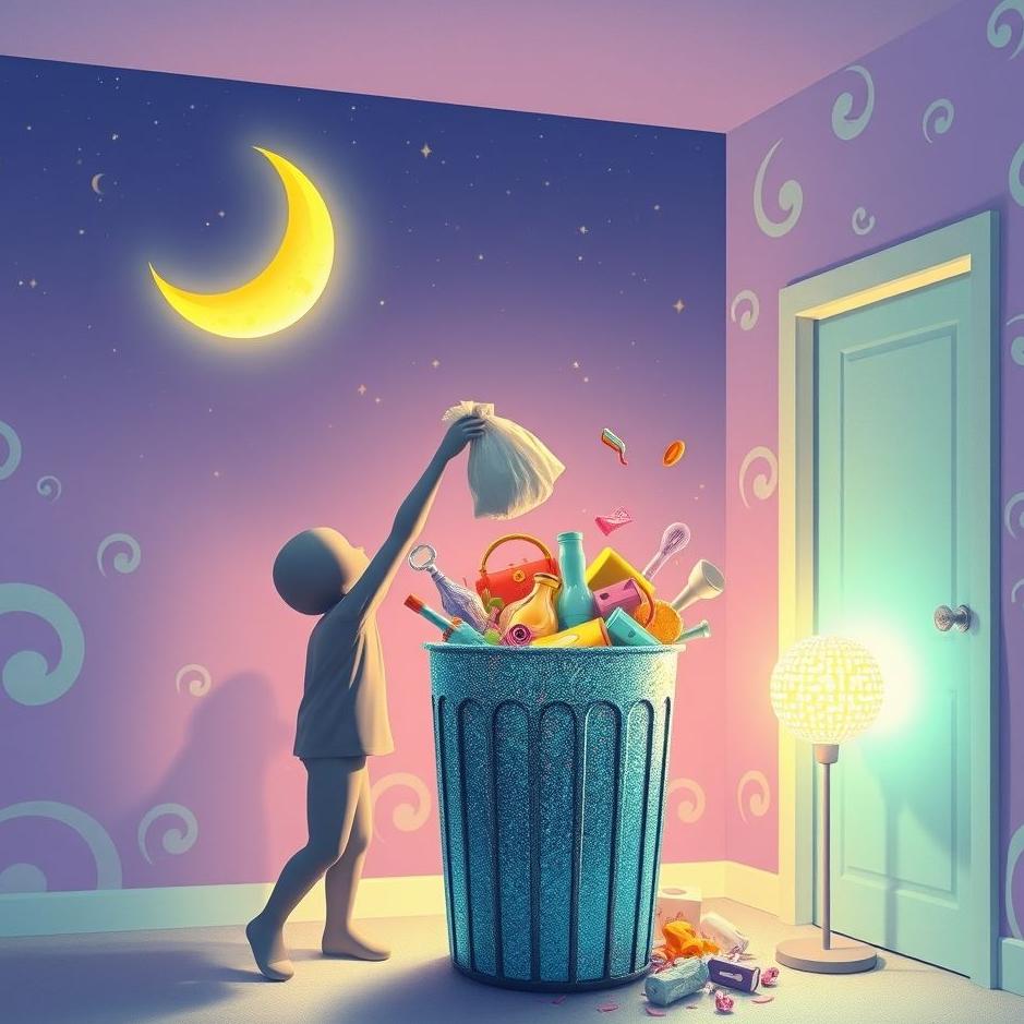 Dream : Throwing out the garbage at home in a dream