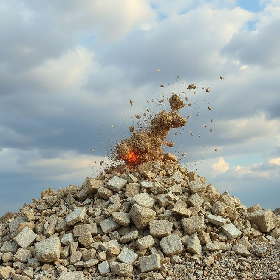 Dream : Throwing rubble in a dream