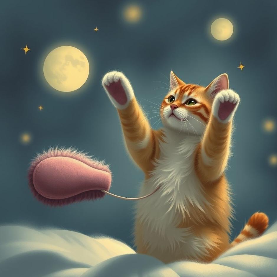 Dream : Throwing slippers to a cat in a dream