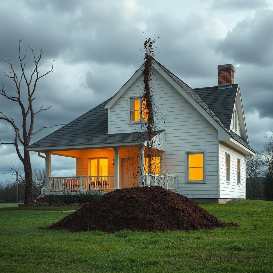 Dream : Throwing soil into the house in a dream