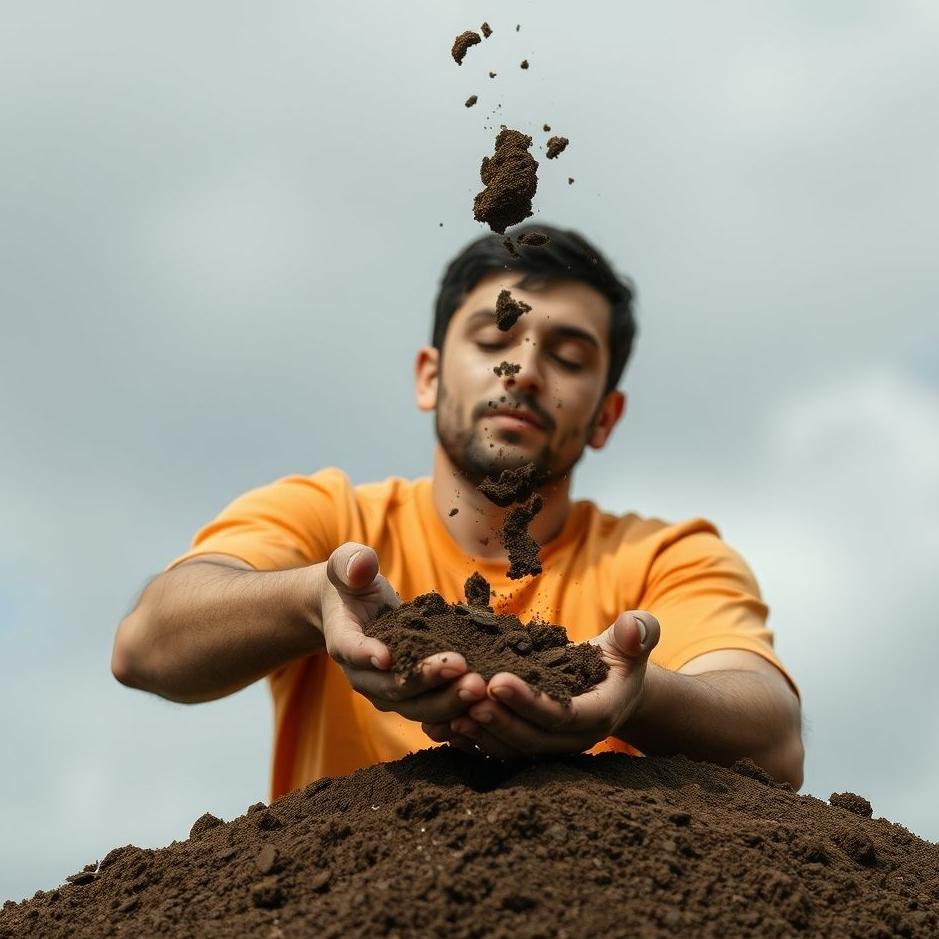 Dream : Throwing soil on yourself in a dream