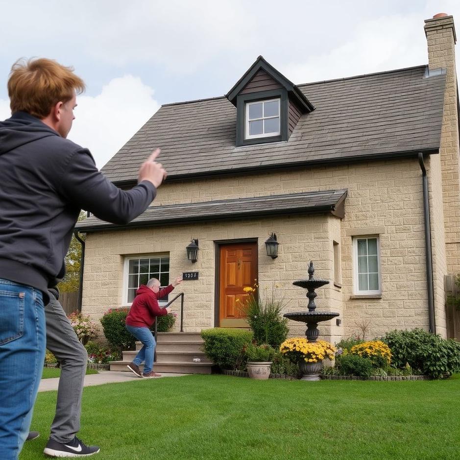 Dream : Throwing stones at a house