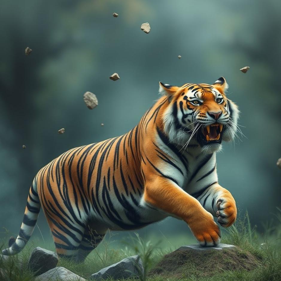 Dream : Throwing stones at a tiger in a dream
