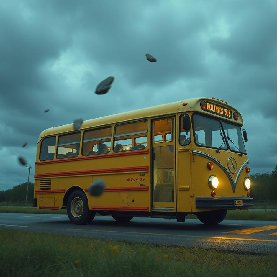 Dream : Throwing stones at the bus in a dream