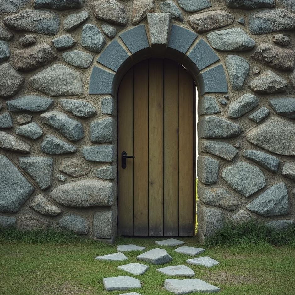 Dream : Throwing stones at the door in a dream