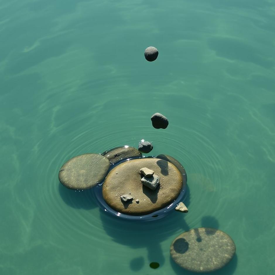 Dream : Throwing stones into a pool in a dream