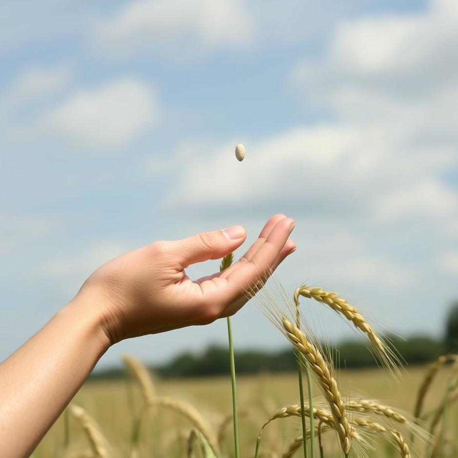 Dream : Throwing up a grain of wheat 