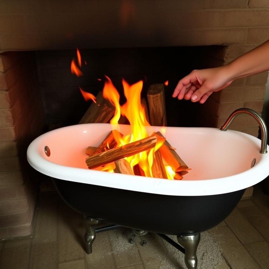 Dream : Throwing Wood in a Bath Stove