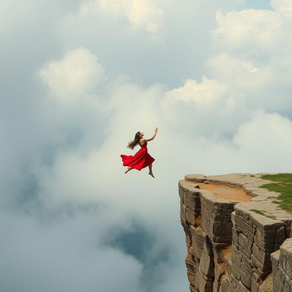 Dream : Throwing your lover off a cliff in a dream