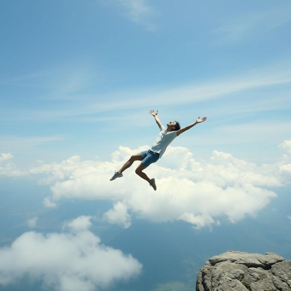 Dream : Throwing yourself down from a height in a dream