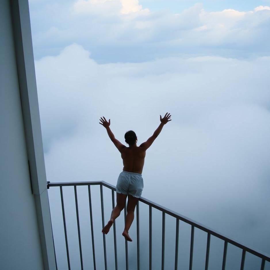 Dream : Throwing yourself off the balcony in a dream