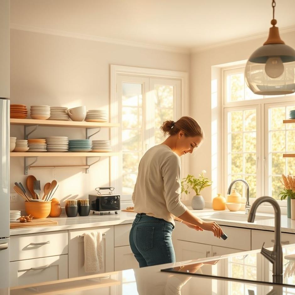 Dream : Tidying up the kitchen in a dream