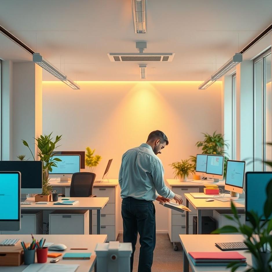 Dream : Tidying up the workplace in a dream