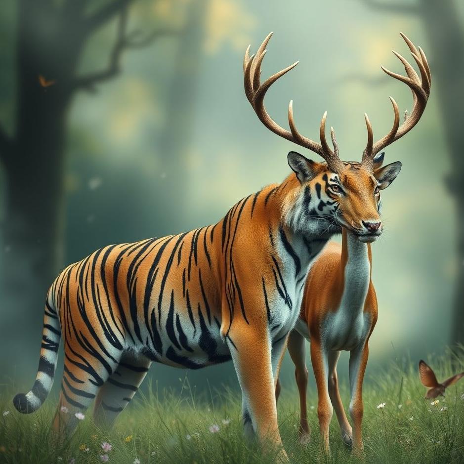 Dream : Tiger and a deer in a dream