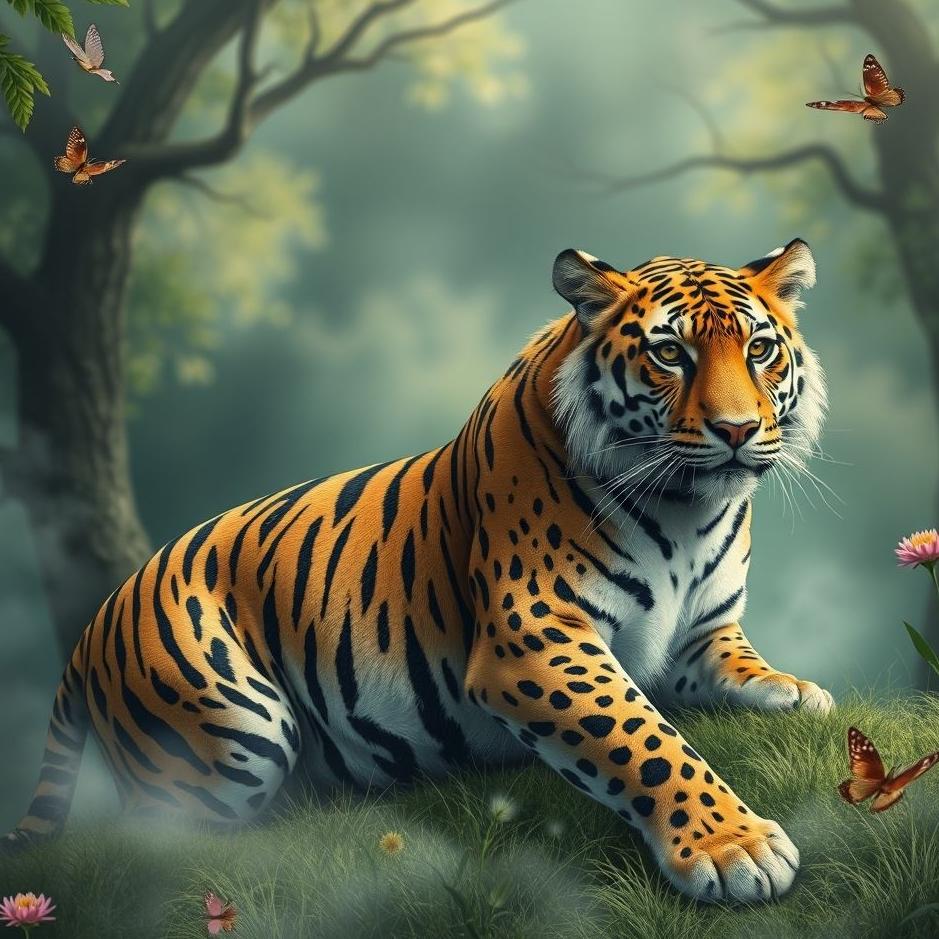 Dream : Tiger and a leopard in a dream