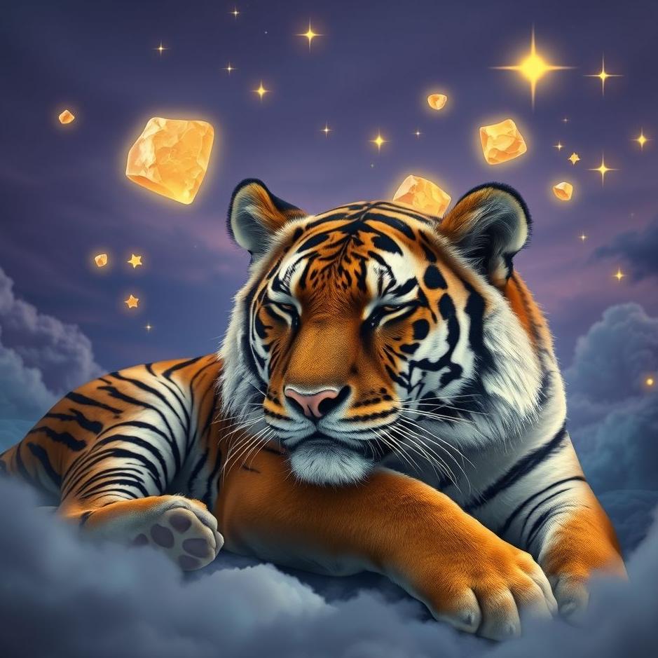 Dream : Tiger being stoned in a dream