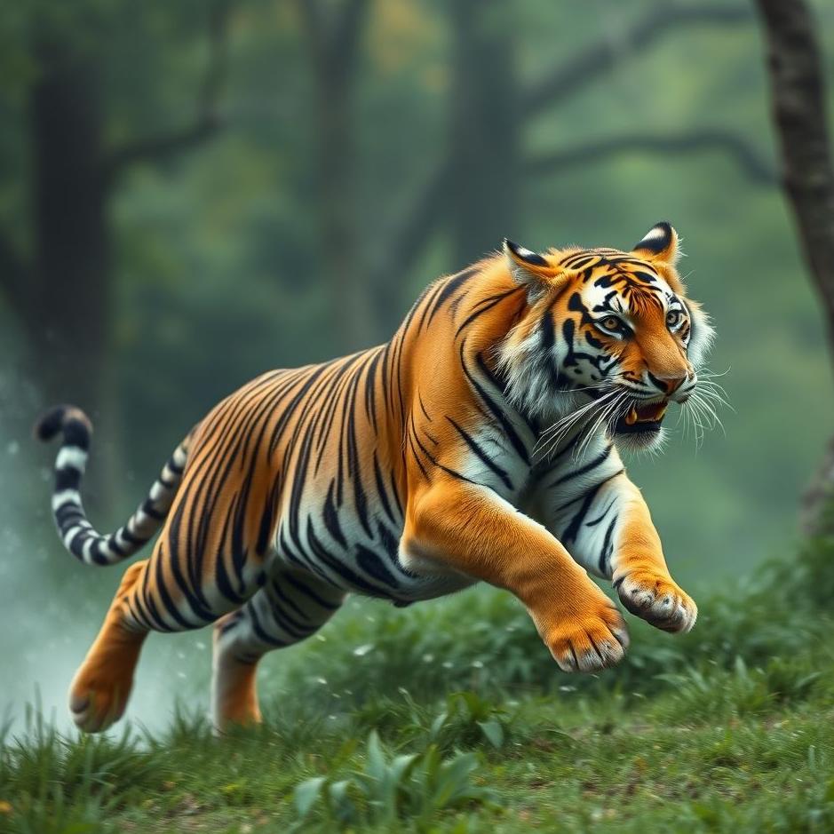 Dream : Tiger running away in a dream