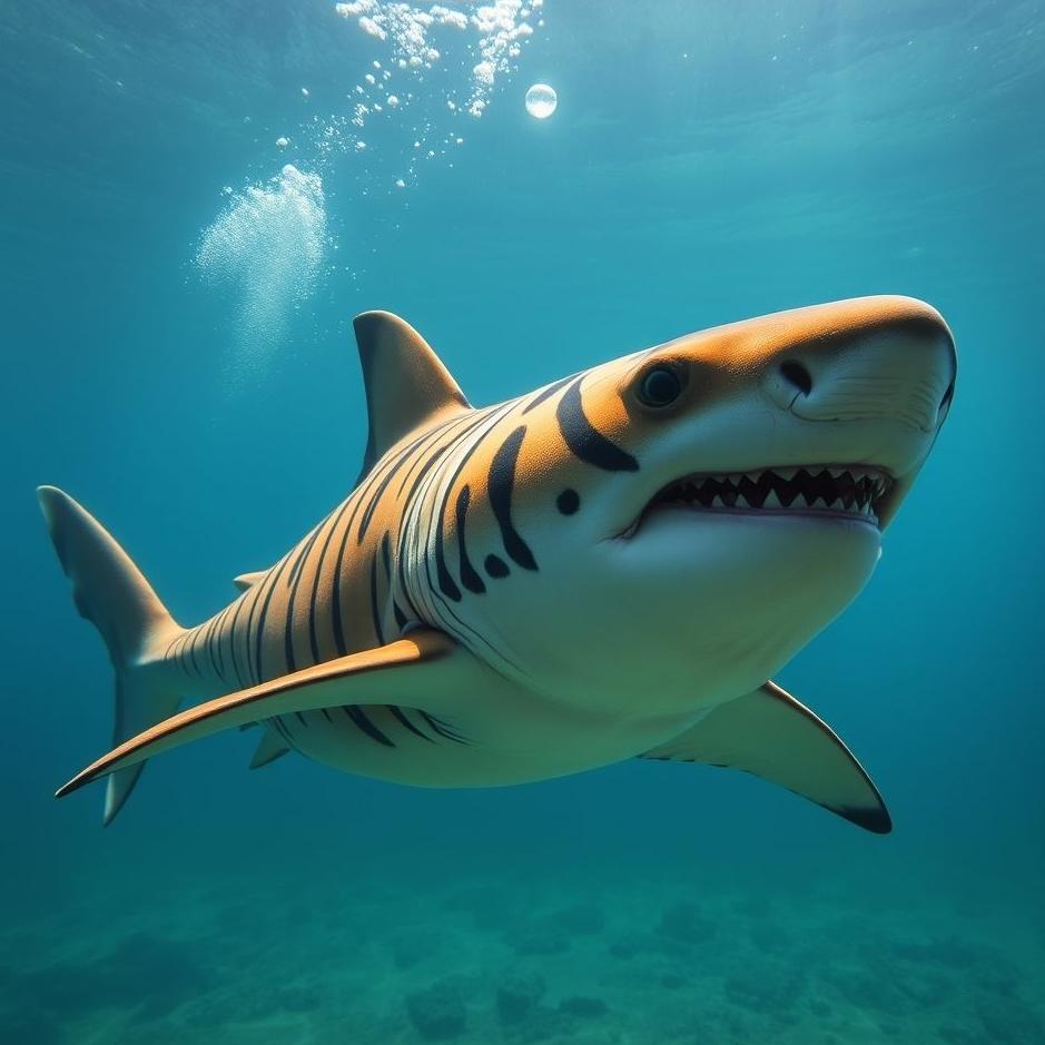 Dream : Tiger shark in a dream