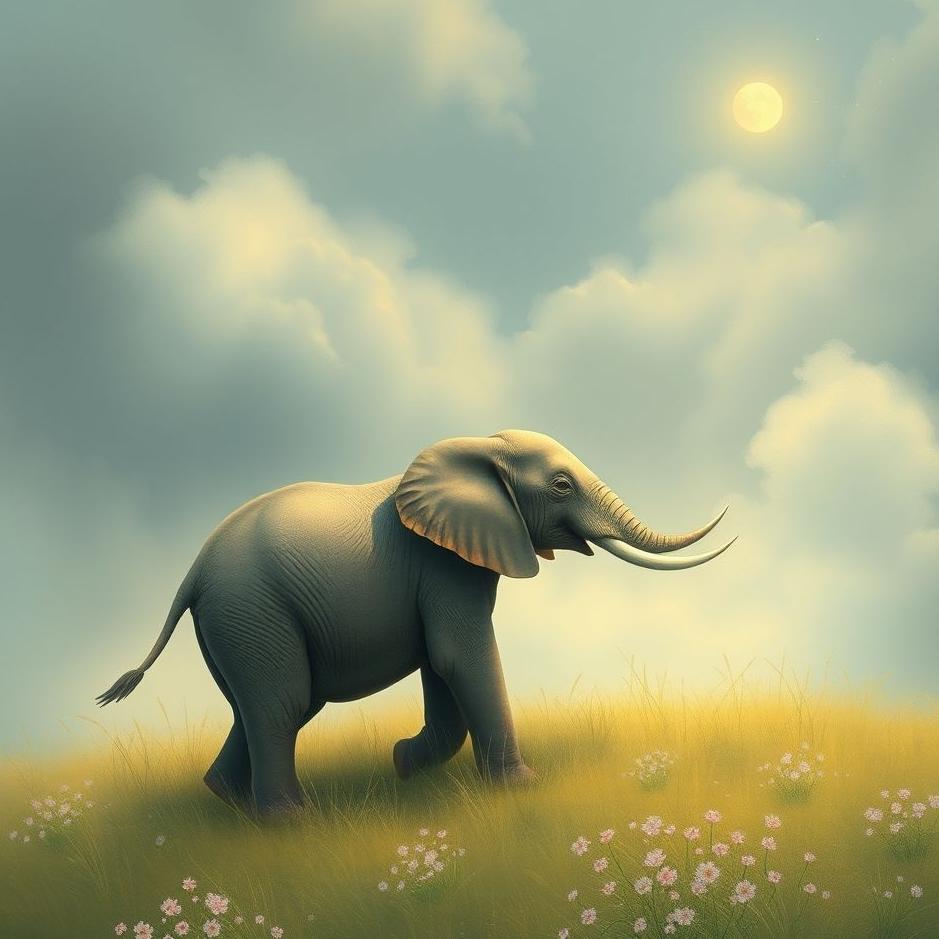 Dream : Tiny elephant in a dream