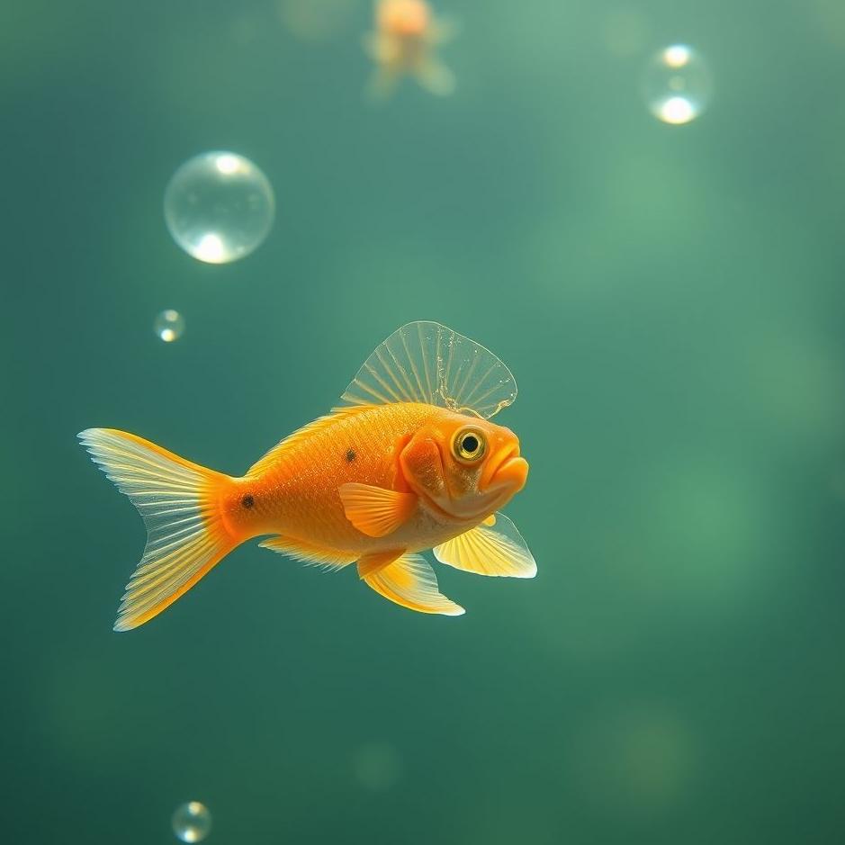 Dream : Tiny fish in a dream