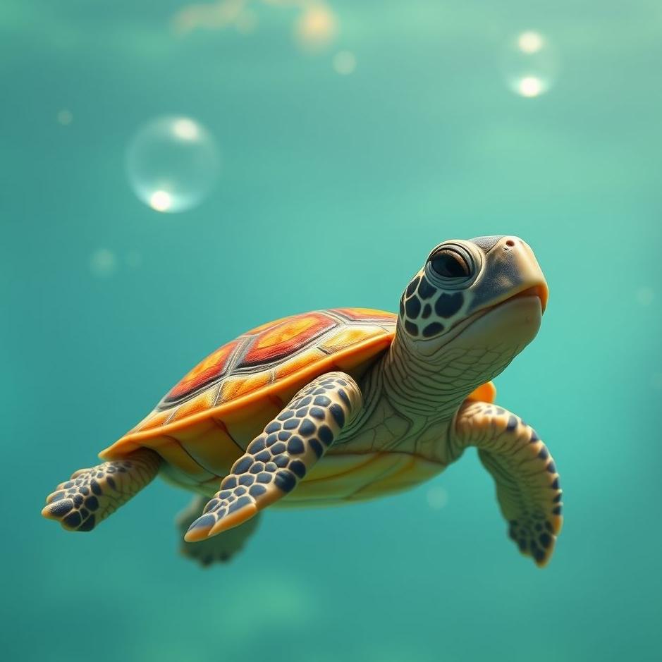 Dream : Tiny turtle in a dream