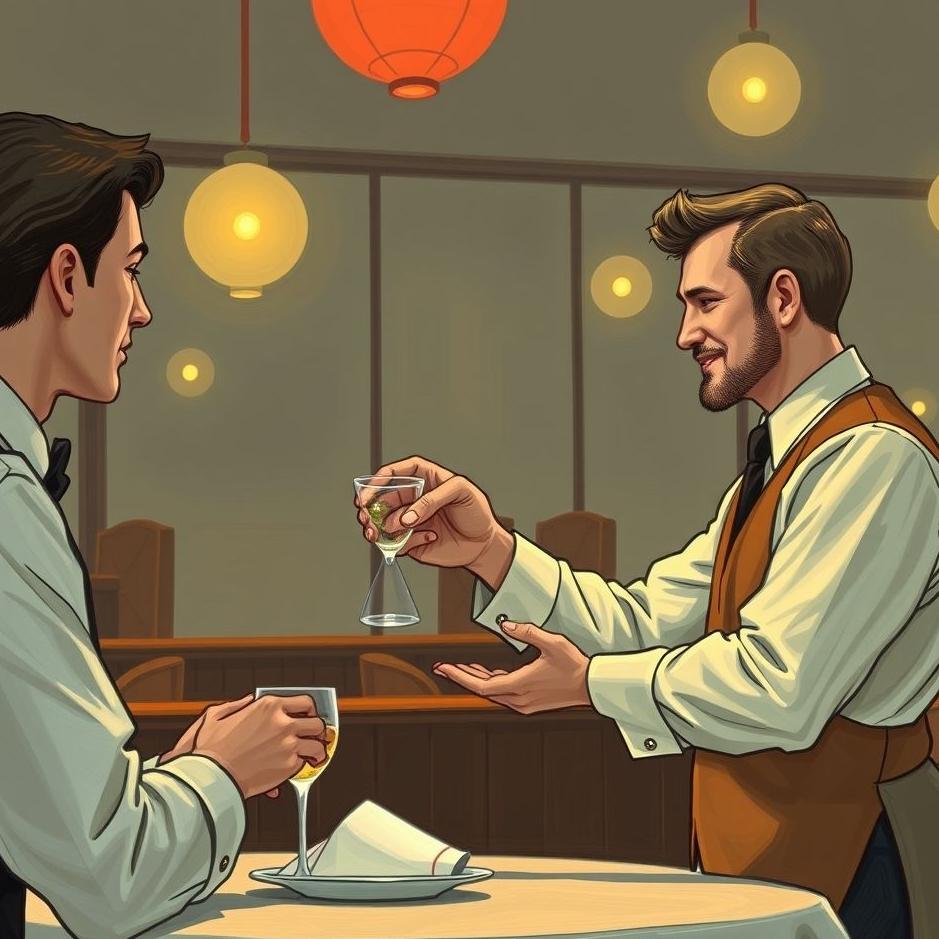 Dream : Tipping a waiter in a dream